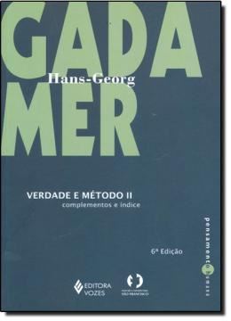 Imagem de VERDADE E METODO VOLUME 2 - COMPLEMENTOS E INDICE - 6ª EDICAO